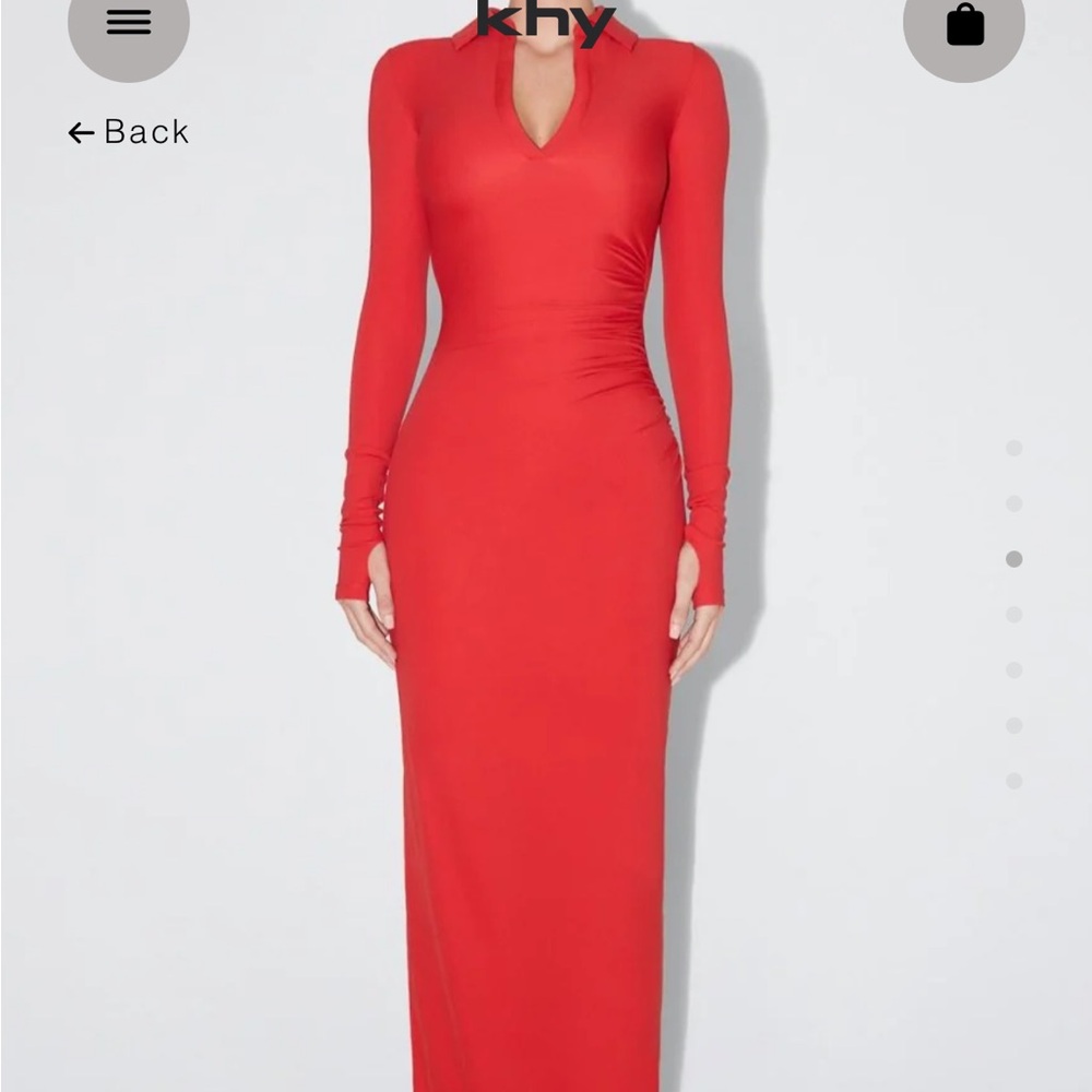 KHY Red Polo Maxi Dress